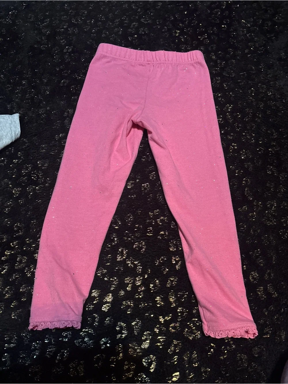 Disney Gray Tee Set with Pink Sparkle Pants